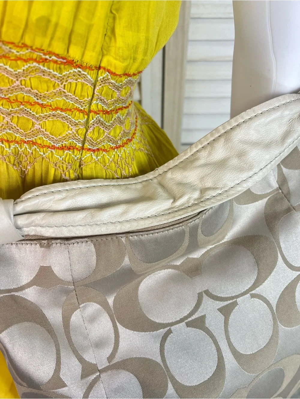 Coach shoulder hobo
